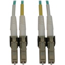 Eaton Tripp Lite Series 400G Multimode 50/125 OM3 Switchable Fiber Optic Cable (Duplex LC-PC M/M), LSZH, Aqua, 7 m (23 ft.)