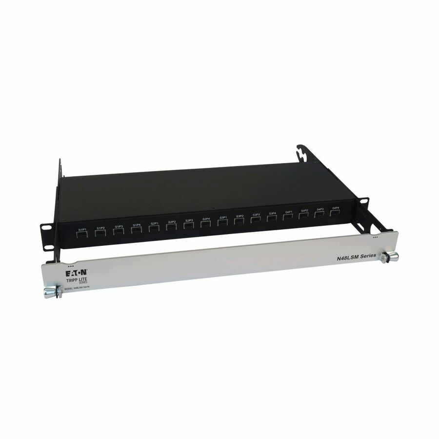 Tripp Lite by Eaton Spine-Leaf MPO Panel with Key-Up to Key-Up MTP/MPO Adapter - 12F MTP/MPO-PC M/M 8F OM4 Multimode 16 x 16 Ports 1U