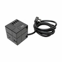 Eaton Tripp Lite Series Safe-IT 3-Outlet Cube Surge Protector, 5-15R Outlets, 6 USB Charging Ports, 8 ft. (2.4 m) Cord, Antimicrobial Protection