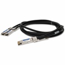 AddOn MSA and TAA Compliant 400GBase-CU QSFP-DD 400G to 2xQSFP56 200G PAM-4 Direct Attach Cable (Passive Twinax, 2.5m)
