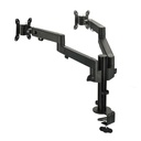 SIIG Dual Arm Pole Multi-Angle Replaceable Articulating Monitor Desk Mount - 14" to 30" - Max Load 17.6lbs each - Expandable Slide Rails Design - up to 4 monitors