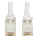Eaton Tripp Lite Series Safe-IT Cat6a 10G Snagless Antibacterial UTP Ethernet Cable (RJ45 M/M), PoE, White, 3 ft. (0.91 m), TAA