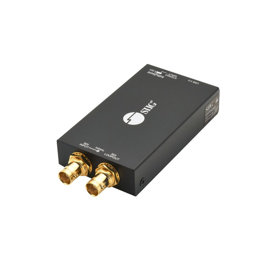 SIIG 1080p USB 3.0 3G-SDI Capture Device with Loopout - TAA Compliant