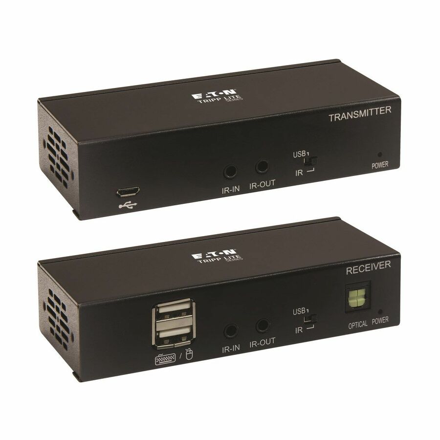 Tripp Lite by Eaton DisplayPort to HDMI over Cat6 Extender Kit KVM Support 4K 60Hz 4:4:4 USB PoC HDCP 2.2 230 ft. TAA