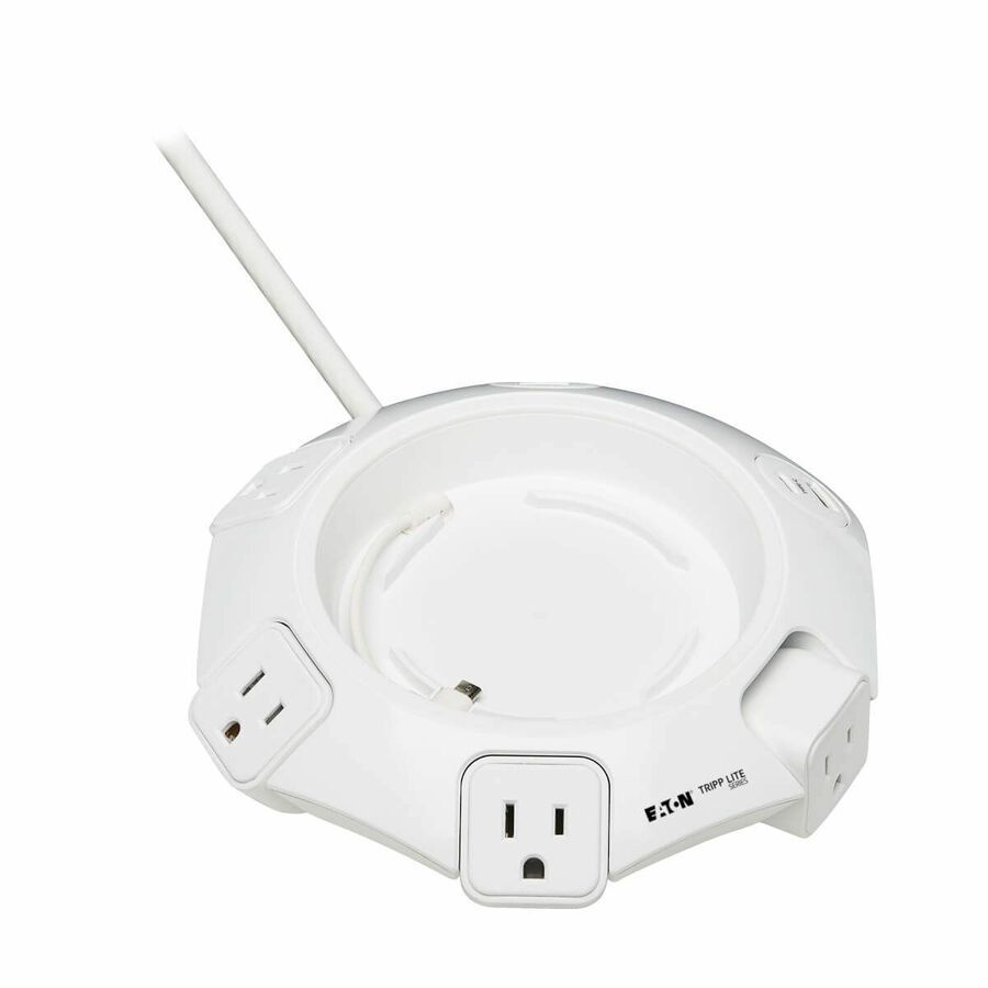Tripp Lite by Eaton Conference Power Surge Protector - 4 NEMA 5-15R Outlets USB-C & 3 USB-A Ports Micro-USB 8 ft. Cord