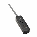 Eaton Tripp Lite Series 1-Outlet Surge Protector with 2 USB Ports (2.1A Shared) - 4 ft. Cord, 5-15P Plug, 450 Joules, Black