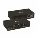 Tripp Lite by Eaton 4-Port Industrial USB over Cat6 Extender ESD Protection PoC - USB 2.0 Mountable 330 ft. TAA