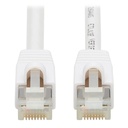 Eaton Tripp Lite Series Safe-IT Cat6a 10G Snagless Antibacterial S/FTP Ethernet Cable (RJ45 M/M), PoE, White, 20 ft. (6.09 m), TAA