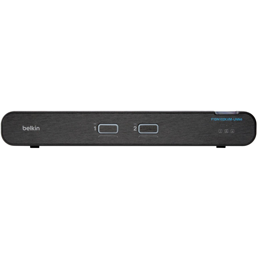 Belkin Universal 2nd Gen Secure KVM Switch, 2-Port Single Head No CAC