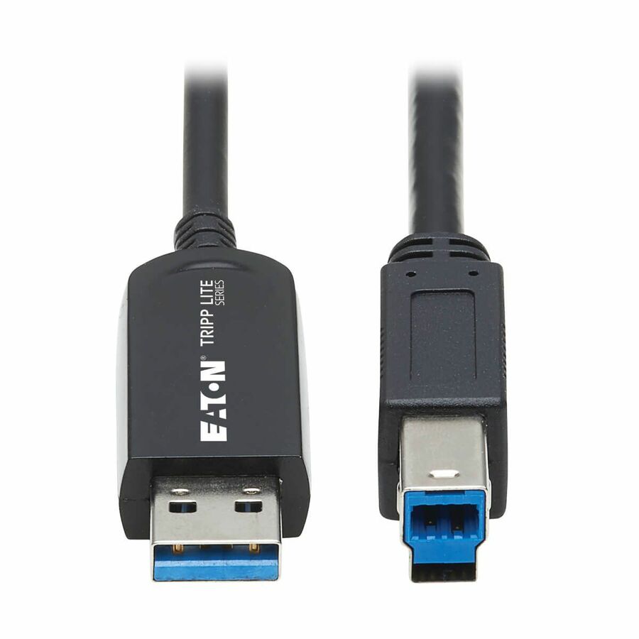 Eaton Tripp Lite Series USB 3.2 Gen 1 Plenum-Rated Fiber Active Optical Cable (AOC) - 5 Gbps, (A to B M/M), Black, 30 m