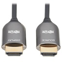 Eaton Tripp Lite Series 8K HDMI Plenum-Rated Fiber Active Optical Cable (AOC) - 8K UHD @ 60 Hz, HDR, M/M, Black, 25 m (82 ft.)