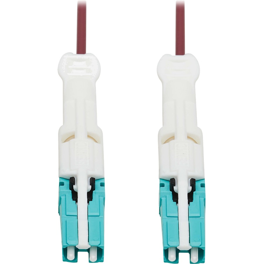 Eaton Tripp Lite Series 400G Duplex Multimode 50/125 OM4 Fiber Optic Cable (CS-PC/CS-PC), Round LSZH Jacket, Magenta, 5 m