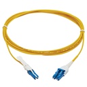Eaton Tripp Lite Series 400G Duplex Singlemode 9/125 OS2 Fiber Optic Cable (CS-UPC/LC-UPC), Round LSZH Jacket, Yellow, 3 m