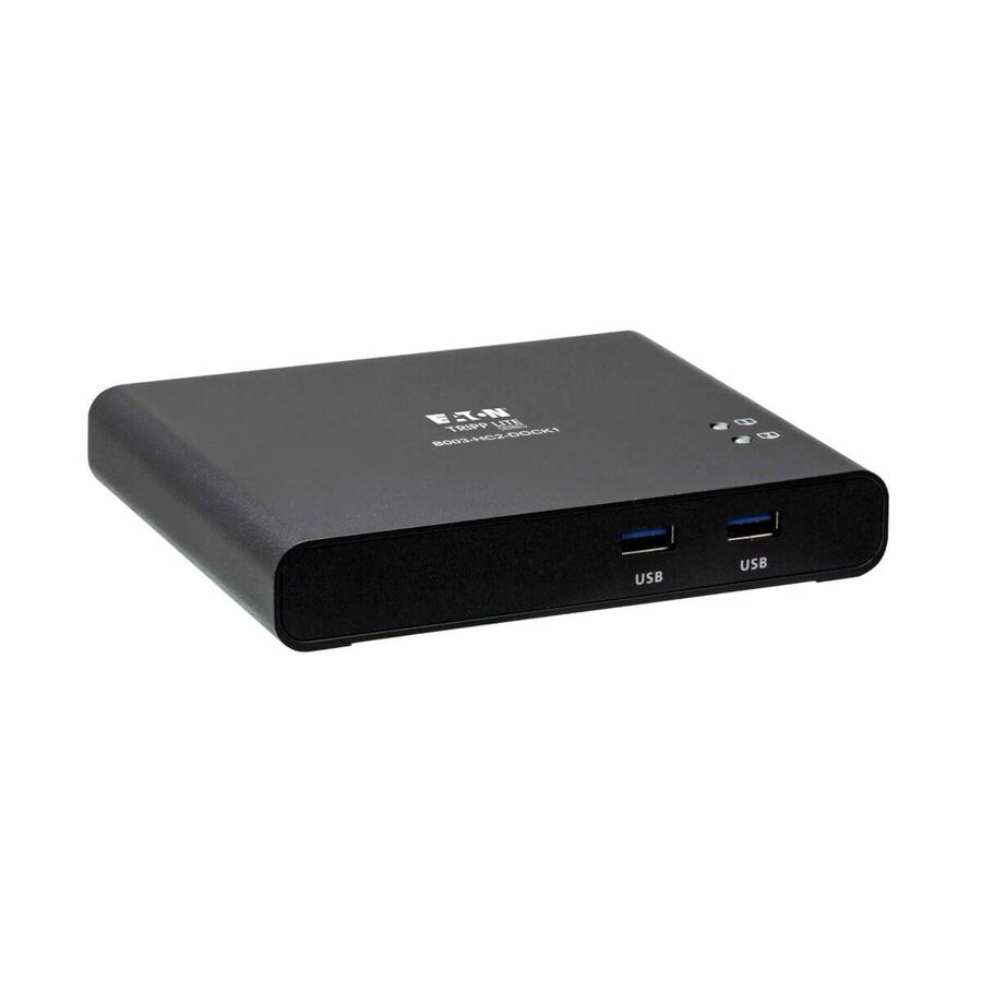 Eaton Tripp Lite Series 2-Port USB-C KVM Dock - 4K HDMI, USB 3.2 Gen 1, USB-A Hub, Remote Selector, 85W PD Charging, Black, TAA