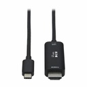 Tripp Lite by Eaton USB-C to HDMI Active Adapter Cable (M/M) 4K 60 Hz HDR HDCP 2.2 DP 1.4 Alt Mode Black 3 ft. (0.9 m)