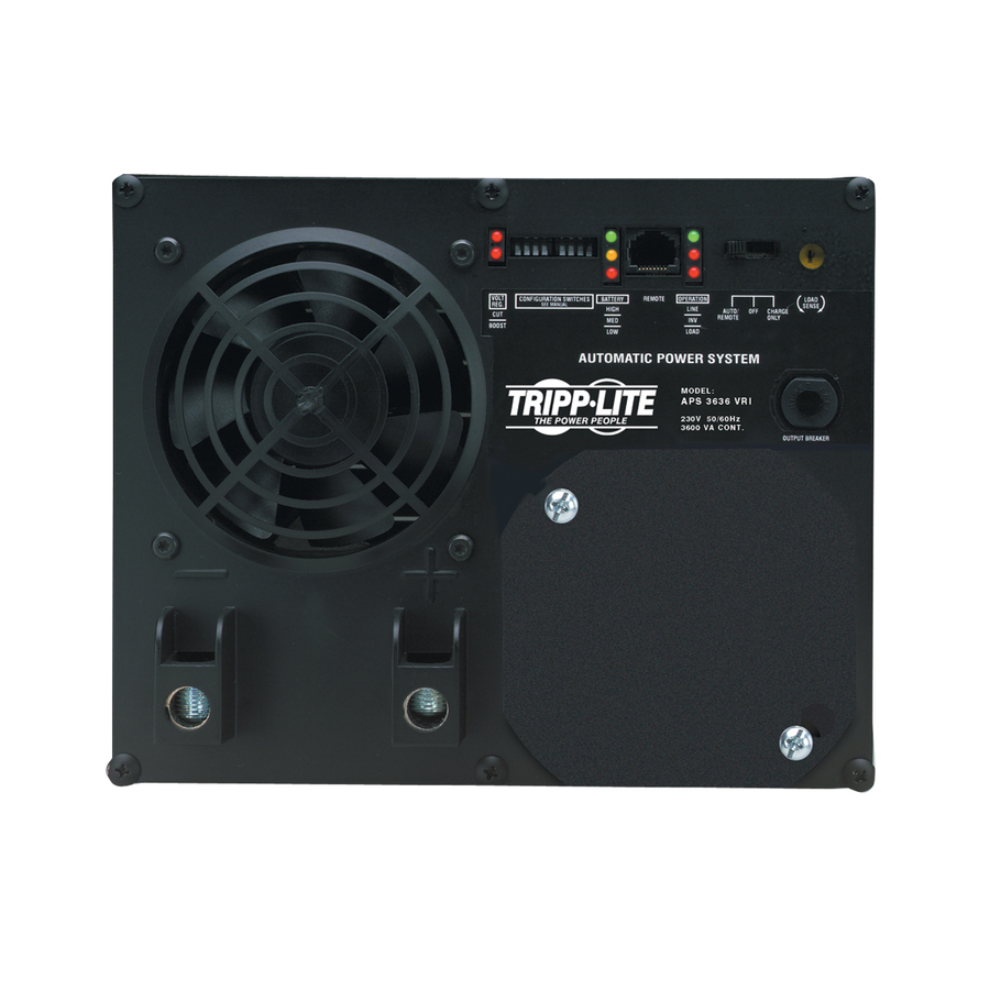 Eaton Tripp Lite Series 3600W APS INT Series 36VDC 230V Inverter/Charger with Auto-Transfer Switching, Line-Interactive AVR