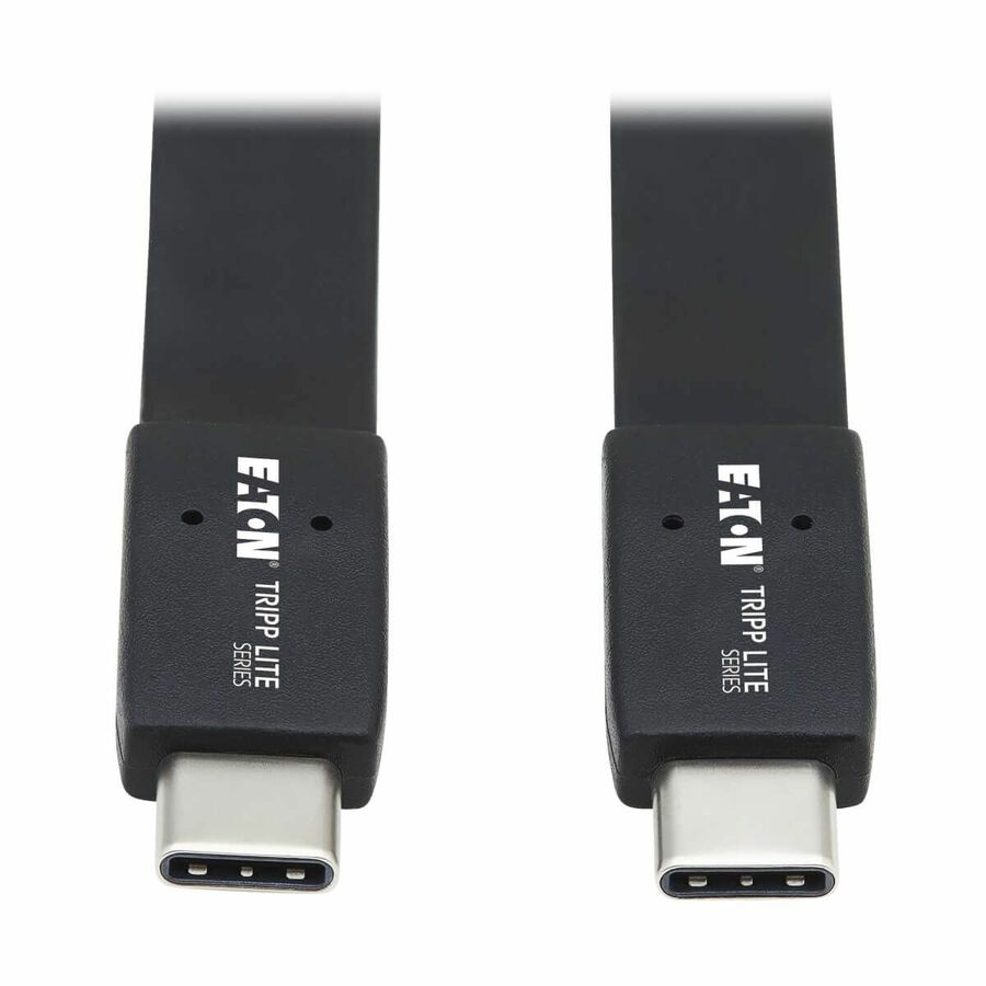 Eaton Tripp Lite Series USB-C Flat Cable (M/M) - USB 3.2 Gen 2 (10 Gbps), Thunderbolt 3 Compatible, 3 ft. (0.91 m)