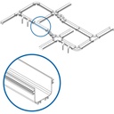 Eaton Tripp Lite Series Toolless Straight Channel Section for Fiber Routing System, 120 x 120 x 1220 mm (5 x 5 x 48 in.)