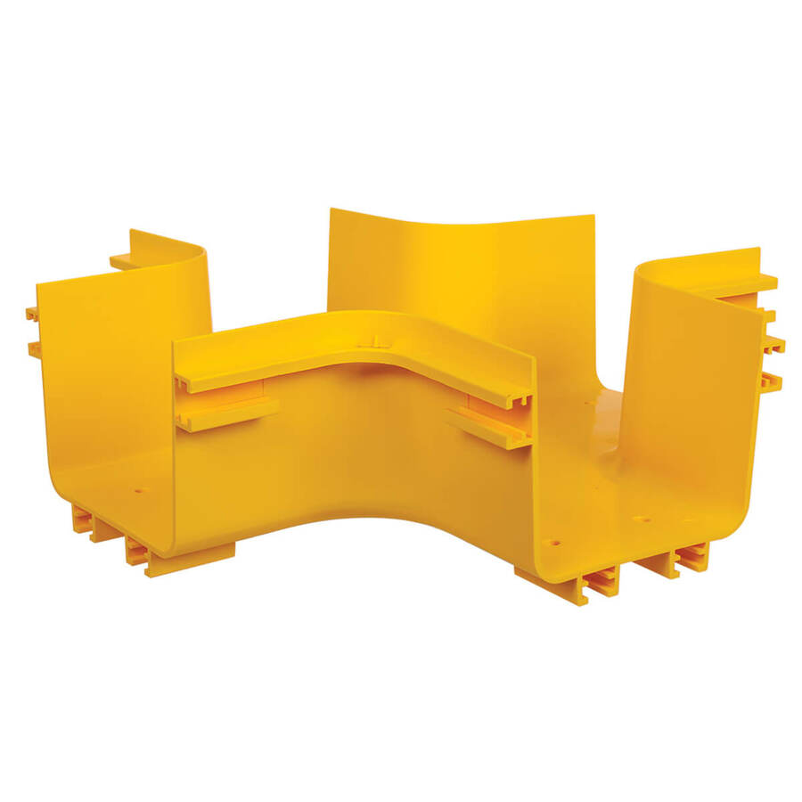 Eaton Tripp Lite Series Toolless Horizontal 4-Way Junction for Fiber Routing System, 120 mm (5 in.)