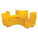 Eaton Tripp Lite Series Toolless Horizontal 4-Way Junction for Fiber Routing System, 120 mm (5 in.)