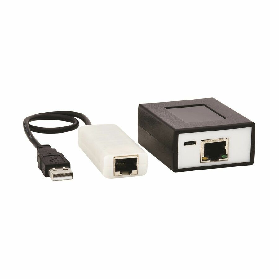 Eaton Tripp Lite Series 4-Port USB over Cat5/Cat6 Extender Kit with Power over Cable - USB 2.0, Up to 164.04 ft. (50M), Black, TAA