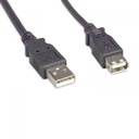 ENET USB 2.0 A Male to A Female 10FT Extension Black Cable