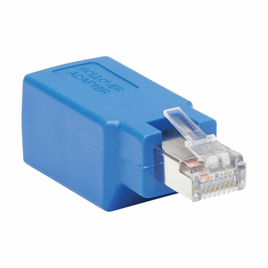 Eaton Tripp Lite Series Cisco Serial Console Rollover Adapter (M/F) - RJ45 to RJ45, Shielded, Blue