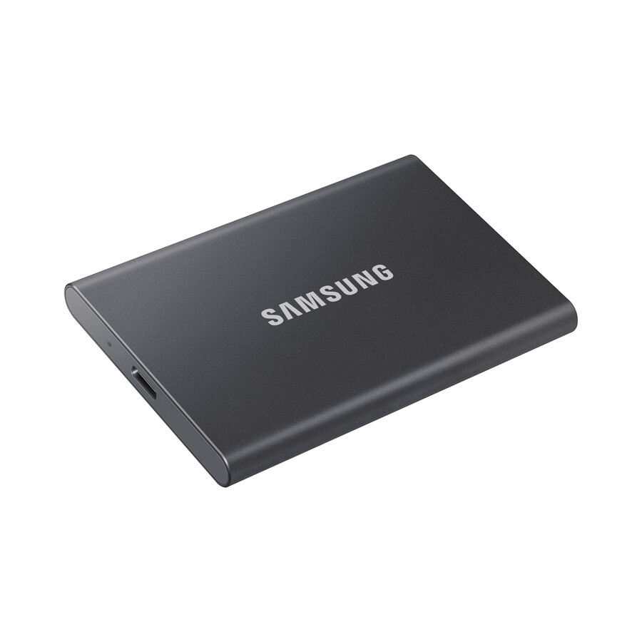 Samsung T7 MU-PC2T0T/AM 2 TB Portable Solid State Drive - External - PCI Express NVMe - Titan Gray