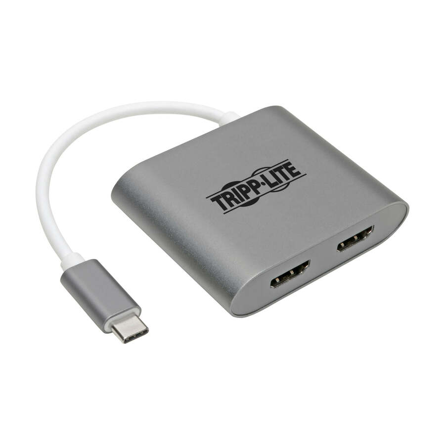 Eaton Tripp Lite Series USB-C Adapter, Dual HDMI 4K MST Adapter (M/2xF), Gray
