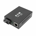 Tripp Lite by Eaton Gigabit Multimode Fiber to Ethernet Media Converter POE+ - 10/100/1000 SC 850 nm 550M (1804.46 ft.)