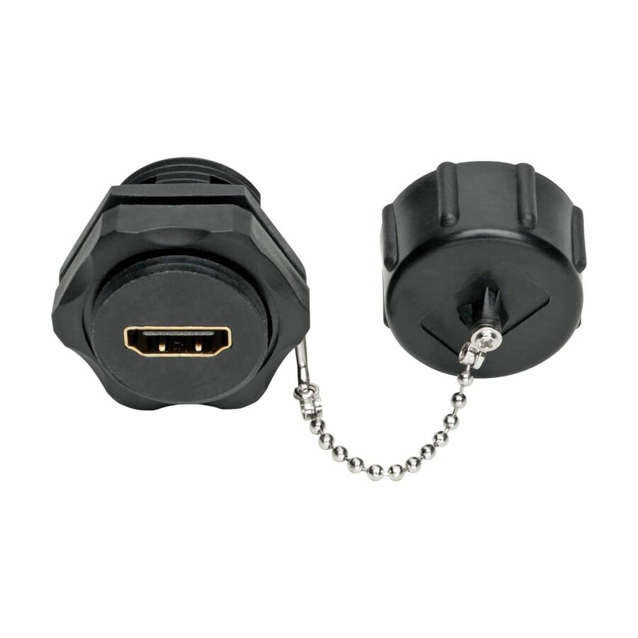 Eaton Tripp Lite Series 4K HDMI Coupler with Ethernet (F/F), Industrial High Speed, 4K 60 Hz, HDR, IP68 Rated, Dust Cap, TAA