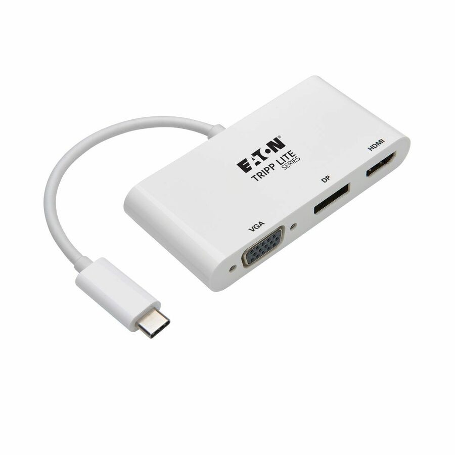 Tripp Lite by Eaton USB-C Triple Display Adapter 4K 60Hz HDMI Displayport and VGA with MST