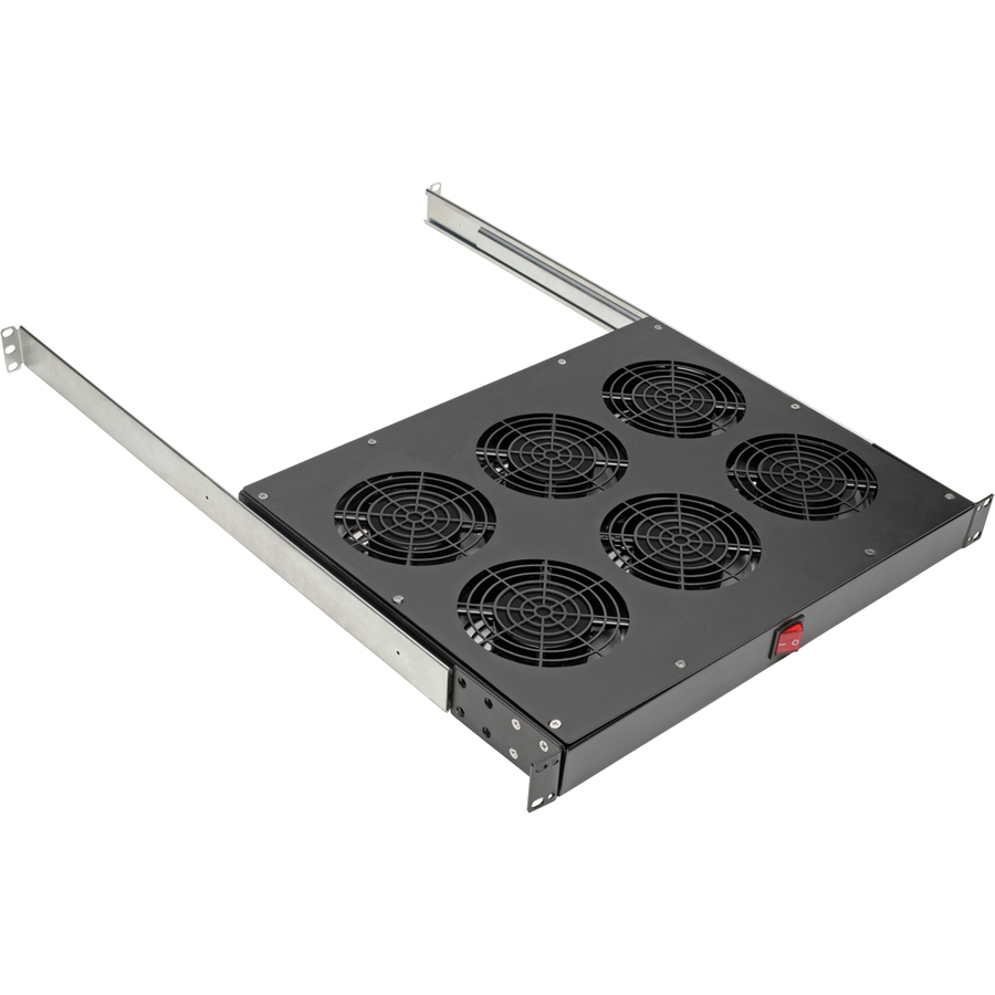 Tripp Lite by Eaton Fan Tray for 19 in. Racks - 1U 6 120V High-Performance Fans 576 CFM C14 Inlet