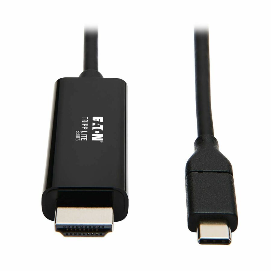 Eaton Tripp Lite Series USB-C to HDMI Adapter Cable (M/M), 4K 60 Hz, 4:4:4, Thunderbolt 3 Compatible, Black, 9 ft. (2.7 m)