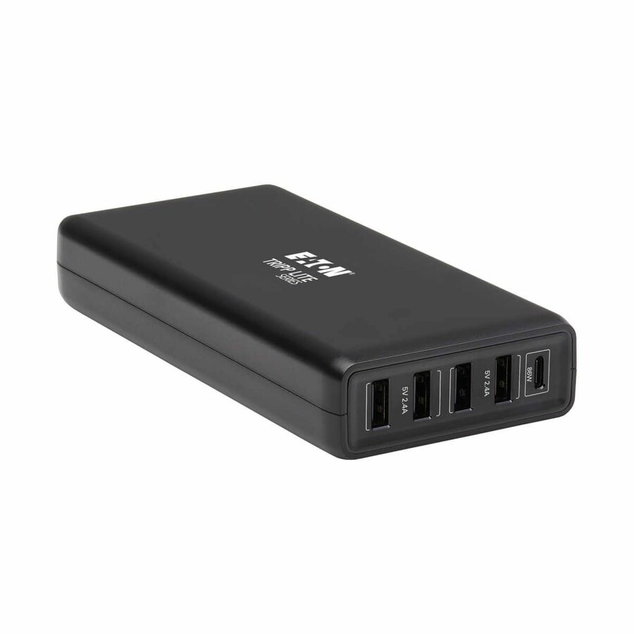Eaton Tripp Lite Series USB-IF Certified Multi-Device USB Charger, 110W Total, 1x USB-C PD 3.0 PD port (86W) and 4x USB-A Auto-sensing ports