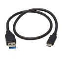 Eaton Tripp Lite Series USB-C to USB-A Cable (M/M), USB 3.2 Gen 1 (5 Gbps), Thunderbolt 3 Compatible, 20-in. (50.8 cm)