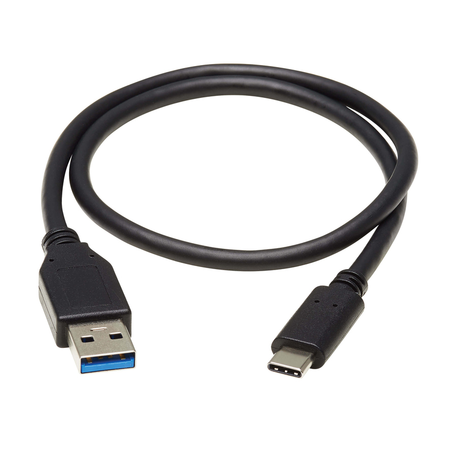 Eaton Tripp Lite Series USB-C to USB-A Cable (M/M), USB 3.2 Gen 2 (10 Gbps), Thunderbolt 3 Compatible, 20-in. (50.8 cm)
