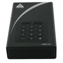 Apricorn Aegis Padlock DT ADT-3PL256-4000 4 TB Desktop Hard Drive - 3.5" External - Black