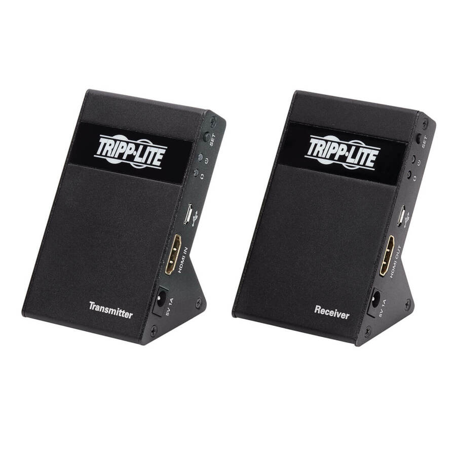 Tripp Lite by Eaton Wireless HDMI Extender Kit Transmitter/Receiver Zero Latency 4K 7.1 Audio HDCP 2.2 Up to 98 ft. (30 m)