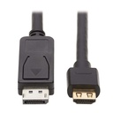 Eaton Tripp Lite Series DisplayPort 1.2 to HDMI Active Adapter Cable (M/M), 4K 60 Hz, HDR, Secure-Grip Plugs, Black, 20 ft. (6.1 m)