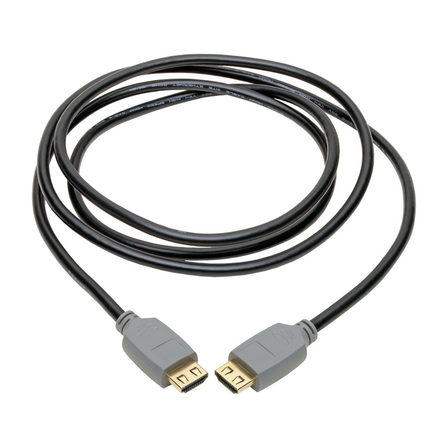Eaton Tripp Lite Series 4K HDMI Cable (M/M) - 4K 60 Hz, HDR, 4:4:4, Gripping Connectors, Black, 2 m