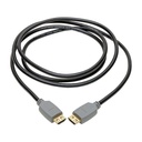 Eaton Tripp Lite Series 4K HDMI Cable (M/M) - 4K 60 Hz, HDR, 4:4:4, Gripping Connectors, Black, 2 m