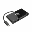 Eaton Tripp Lite Series USB-C Multiport Adapter - 4K HDMI, VGA, USB 3.x (5Gbps) Hub Port, GbE, HDCP, Black