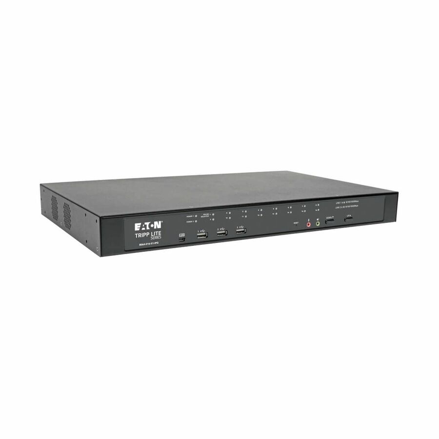 Tripp Lite by Eaton NetDirector 16-Port Cat5 KVM over IP Switch - Virtual Media 1 Remote + 1 Local User 1U Rack-Mount TAA