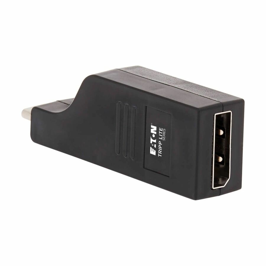 Eaton Tripp Lite Series USB-C to DisplayPort Vertical Adapter (M/F) - USB 3.1, Gen 1, Thunderbolt 3, 4K @ 60 Hz, Black