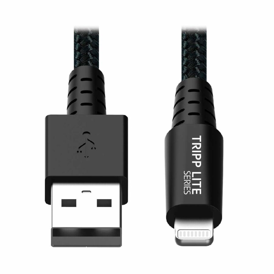 Eaton Tripp Lite Series Heavy-Duty USB-A to Lightning Sync/Charge Cable, UHMWPE and Aramid Fibers, MFi Certified - 6 ft. (1.83 m)