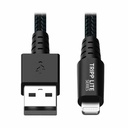 Eaton Tripp Lite Series Heavy-Duty USB-A to Lightning Sync/Charge Cable, UHMWPE and Aramid Fibers, MFi Certified - 6 ft. (1.83 m)