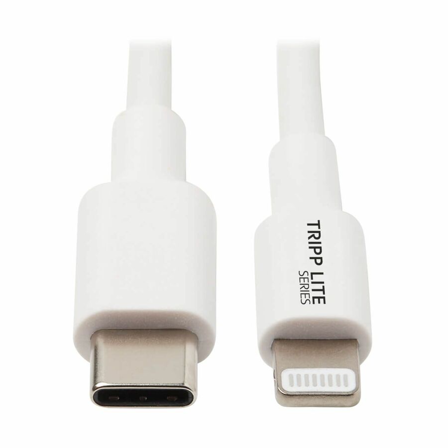 Tripp Lite by Eaton USB-C to Lightning Sync/Charge Cable (M/M) MFi Certified White 3 ft. (0.9 m)