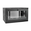 Tripp Lite by Eaton SmartRack 9U Low-Profile Switch-Depth-Plus Wall-Mount Mini Rack Enclosure Wide Acrylic Window
