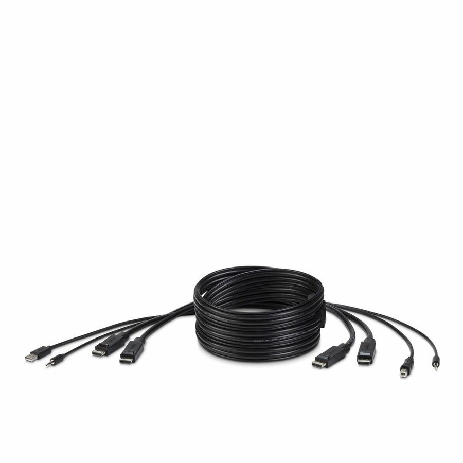 Belkin TAA DUAL DP/USB/AUD SKVM CBL, DP M/M; USB A/B, 6'